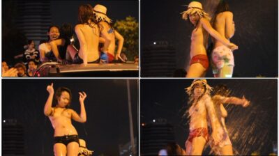 คลิปหลุดหาดูยากในตำนาน สาวมัธยมเต้นยั่วๆบนรถถอดหมกโครตเด็ด สงกรานต์สีลมปี2011