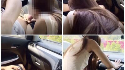 น้องริสา risahub (foxgirlthai) สาวไทยขี้เงี่ยนเย็ดกับผัวบนรถ